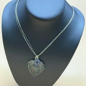 Multigem Peacock Necklace.